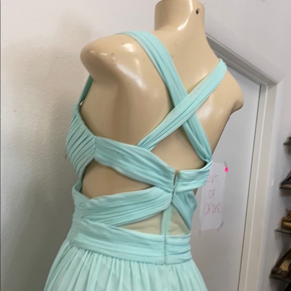 Betsy & Adam Seafoam green prom dress - Picture 2 of 7